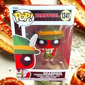 Lederhosen Deadpool funko # 1341 (nib) with pop protector